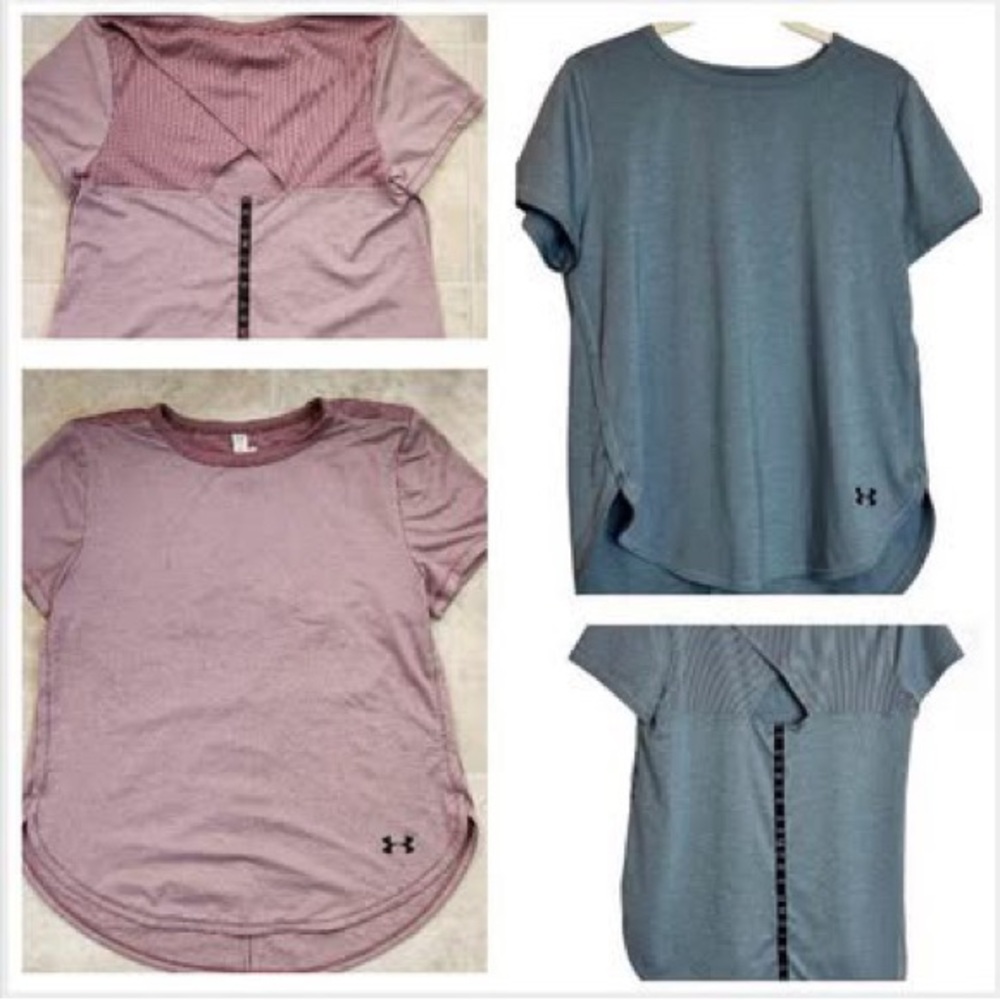 NWOT - lot of 2 Under Armour Women's shirt w/ open back, Size Medium